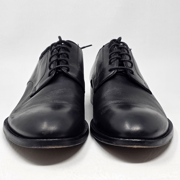Marco Vittorio Plain-Toe Dress Shoe Men Sz 7.5 Black Lace Made In Italy Preowned main image 6